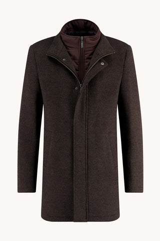 Funnel Neck Coat in 2 Colors