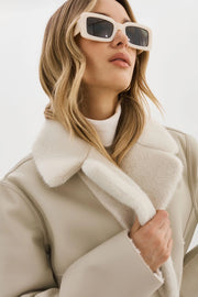 Camille Faux Shearling Reversible Coat in 3 Colours