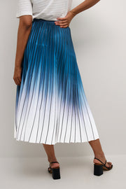 Scarlett Skirt in Dress Blues Ombre Pattern