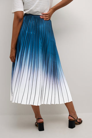 Scarlett Skirt in Dress Blues Ombre Pattern