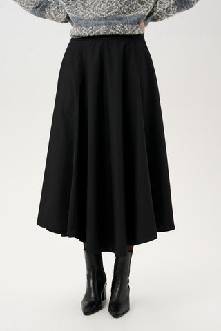 Lio Iris Long Skirt in Black