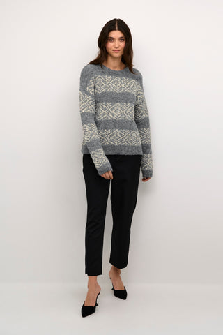 Lona Brava Pullover Sweater in Steel Grey