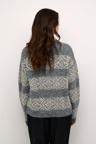 Lona Brava Pullover Sweater in Steel Grey