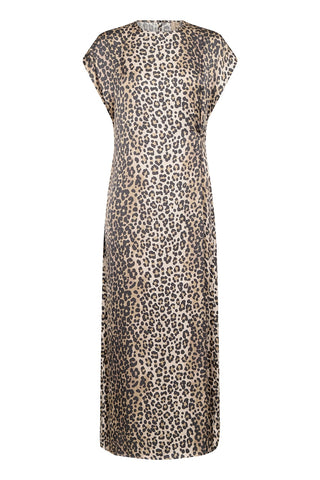 Leona Berna Long Dress in Leopard Print