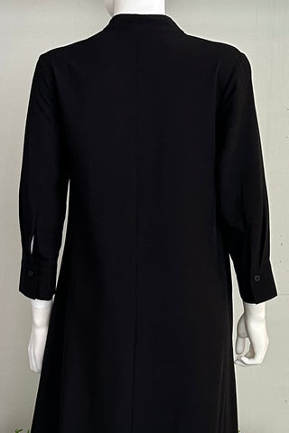 3/4 Sleeve Dress in Nero