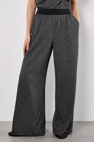 Mock Neck Top and Pant Set in Mini Houndstooth