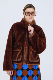 Faux Fur Short Fall Coat