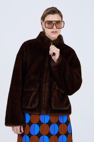 Faux Fur Short Fall Coat