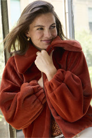 Faux Fur Bomber Coat