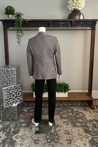 Ibiza Sport Coat in Grey and Brown Check