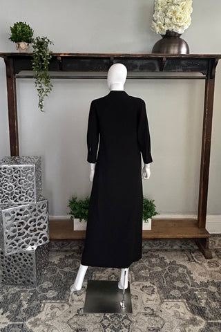 3/4 Sleeve Dress in Nero