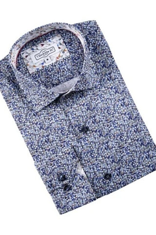Long Sleeve Casual Shirt in Multi Dot