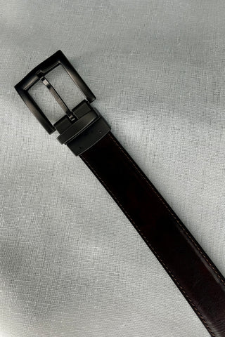 Reversible Belt in Black-Brown