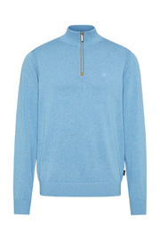 Troyer Quarter-Zip Cotton Sweater in 2 Colours