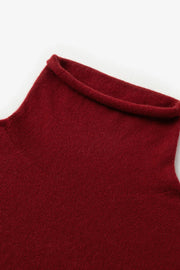 Mid-weight Cashmere Sweater in Dark Burgundy