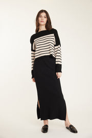 Marine Striped-Knit Sweater in 2 Striped Patterns