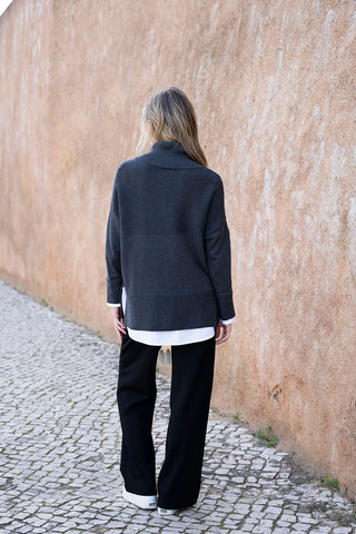 Oversized Sweater in Charcoal