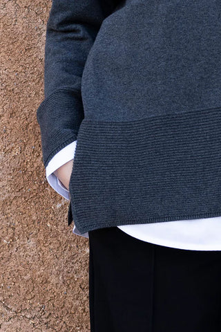 Oversized Sweater in Charcoal