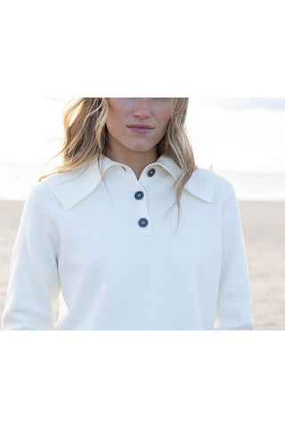 Oversized Collar Sweater in Ivory