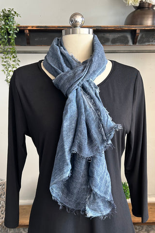Solid Scarf With Stripe Detail in 3 Colours
