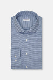 Long Sleeve Casual Shirt in Denim Blue