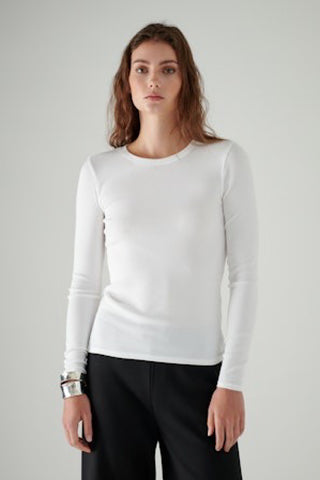 Long Sleeve Modal Rib Crew shirt