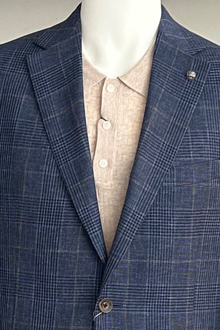 Conway Sport Coat in Blue Plaid