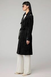 Alexis Suede Trench Coat in 2 Colours