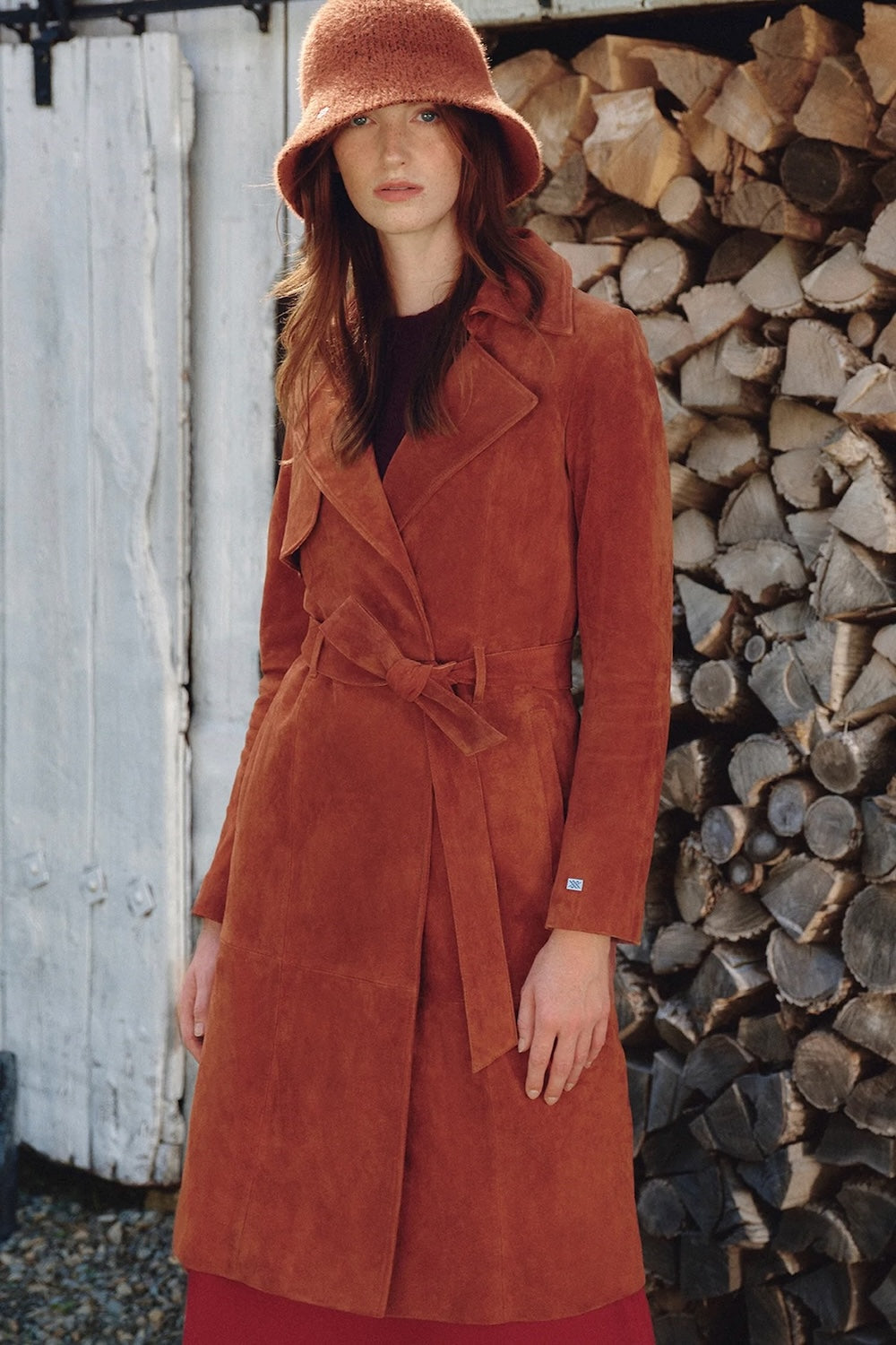 Alexis Suede Trench Coat in 2 Colours – chrisjameskingston