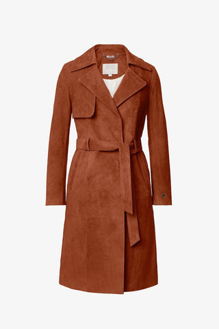 Alexis Suede Trench Coat in 2 Colours