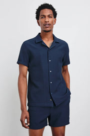 Amalfi Short Sleeve Shirt in Navy