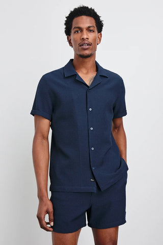 Amalfi Short Sleeve Shirt in Navy