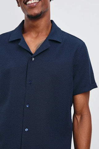 Amalfi Short Sleeve Shirt in Navy