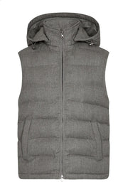 Minneapolis Quilted Vest in Grey