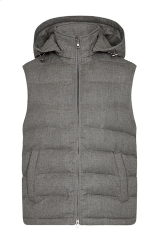 Minneapolis Quilted Vest in Grey
