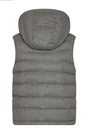 Minneapolis Quilted Vest in Grey