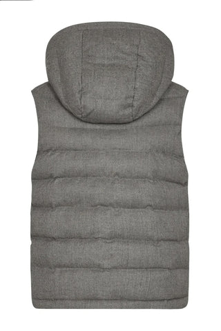 Minneapolis Quilted Vest in Grey