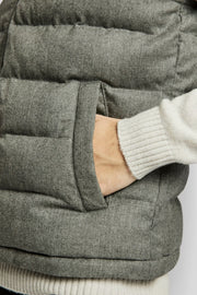 Minneapolis Quilted Vest in Grey