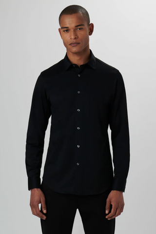 James Long-Sleeved OoohCotton Shirt in Black or White