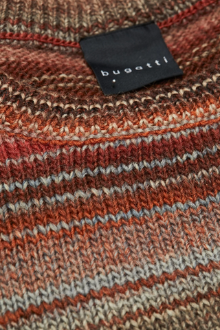 Crew-Neck Sweater in Multicoloured Rust