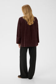 Baela Klay Corduroy Shacket in Bitter Chocolate