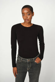 Bouch Thin Crew Sweater in Black
