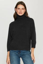 3/4 Sleeve Turtleneck with Back Yoke in Multiple Colors