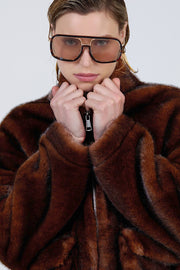 Faux Fur Short Fall Coat