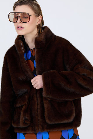 Faux Fur Short Fall Coat