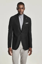 Hampton Sport Coat in Grey/Black Herringbone