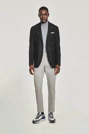 Hampton Sport Coat in Grey/Black Herringbone