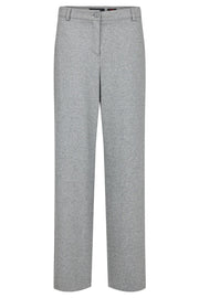 Cloe Wide Flannel Pant in Silver