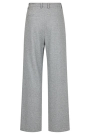 Cloe Wide Flannel Pant in Silver