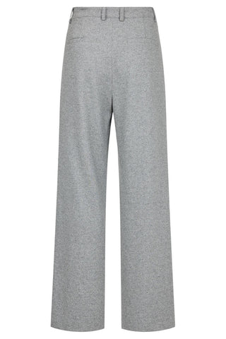Cloe Wide Flannel Pant in Silver